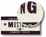 woven labels and ribbons - high density