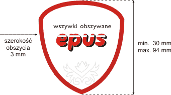 obszywane nicią (nietypowy kształt obszyty nicią)